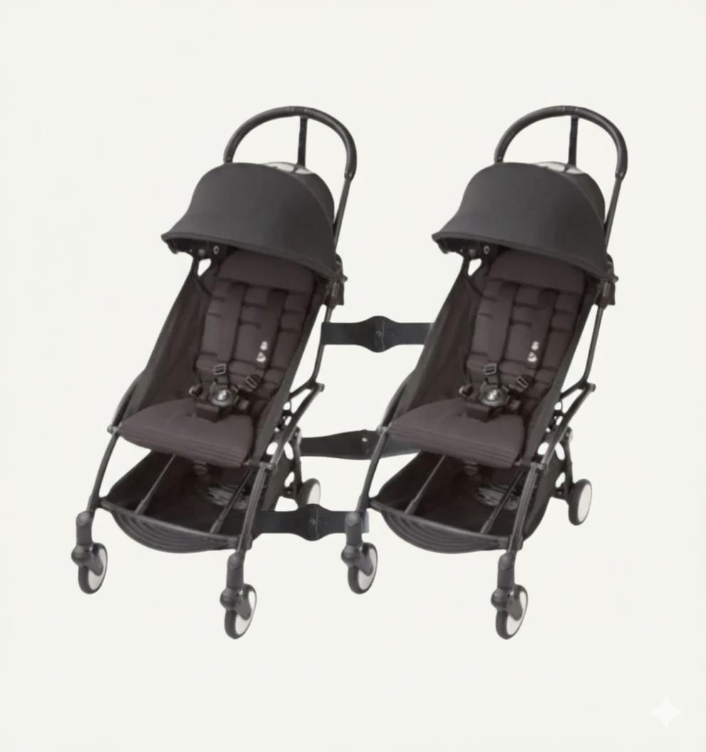 Stokke YOYO3 Connect double pram setup for siblings or twins