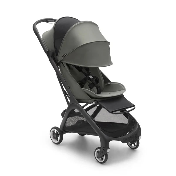 Bugaboo Butterfly lightweight stroller forest green unfolded