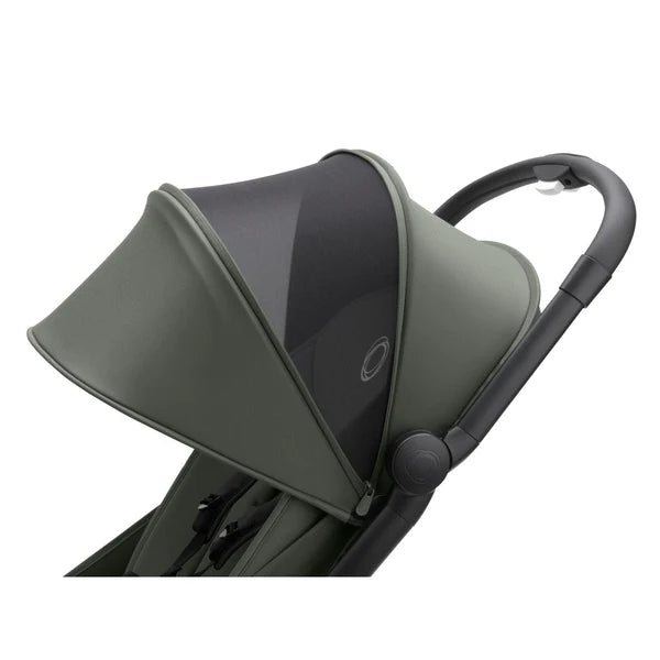 Bugaboo Butterfly compact stroller folded for storage